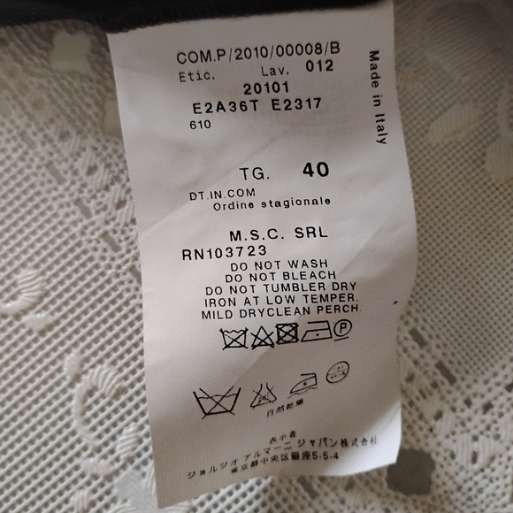 🆕 Emporio Armani Gray Linen Convertible Dress with Strap, Taglia 40, Size 8 - Picture 9 of 13